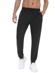 PACK OF 2- High-tretch Mens Solid Sports Pants -Breathable, Quick-Drying and Soft Fabric For Ultimate Comport -