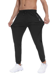 PACK OF 2- High-tretch Mens Solid Sports Pants -Breathable, Quick-Drying and Soft Fabric For Ultimate Comport -